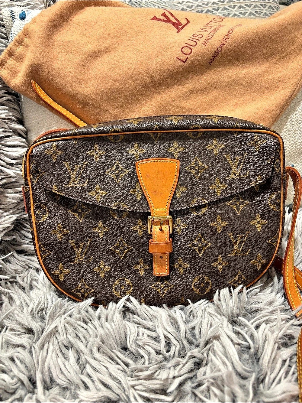 Louis Vuitton Saint Cloud Crossbody Bag in Brown